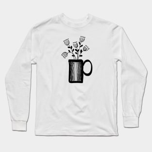 Plant2 BW - Full Size Image Long Sleeve T-Shirt